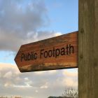 Footpath sign